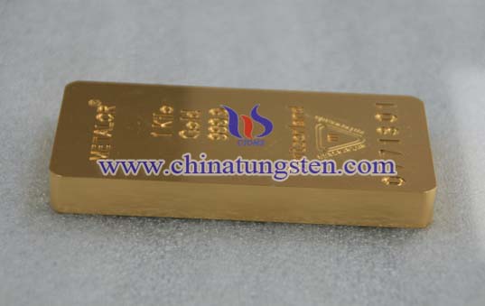 Tungsteno oro cuadro