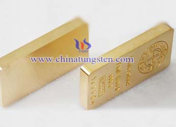 Tungsteno oro cuadro